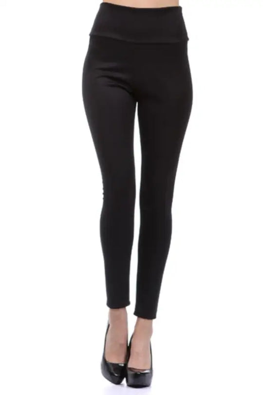 Black Knit Leggings - Melissa Jean Boutique