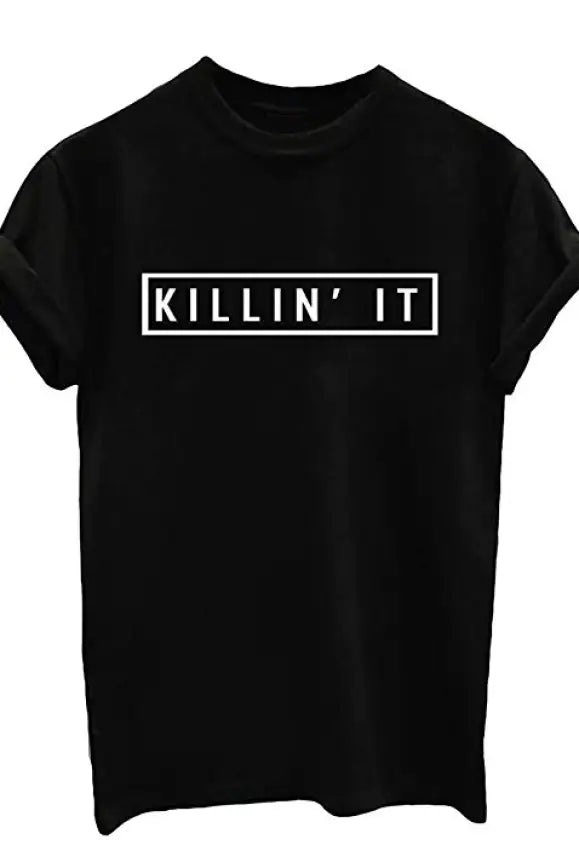 Killin't It Black Tee - Melissa Jean Boutique