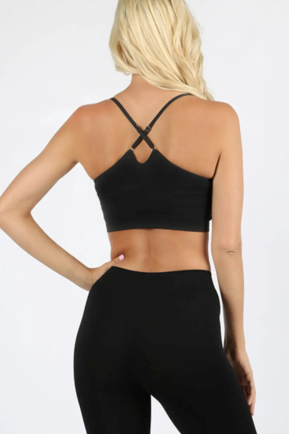 Cross Back Seamless Bra *Multiple Colors Available - Melissa Jean Boutique