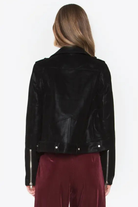Have Mercy Black Moto Faux Leather Jacket - Melissa Jean Boutique