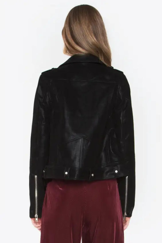 Have Mercy Black Moto Faux Leather Jacket - Melissa Jean Boutique