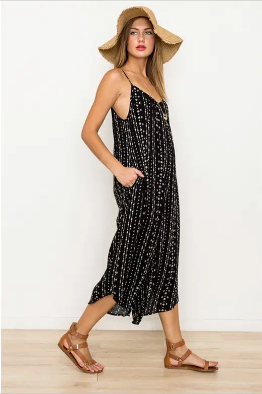 Jillian Black Jumpsuit - Melissa Jean Boutique