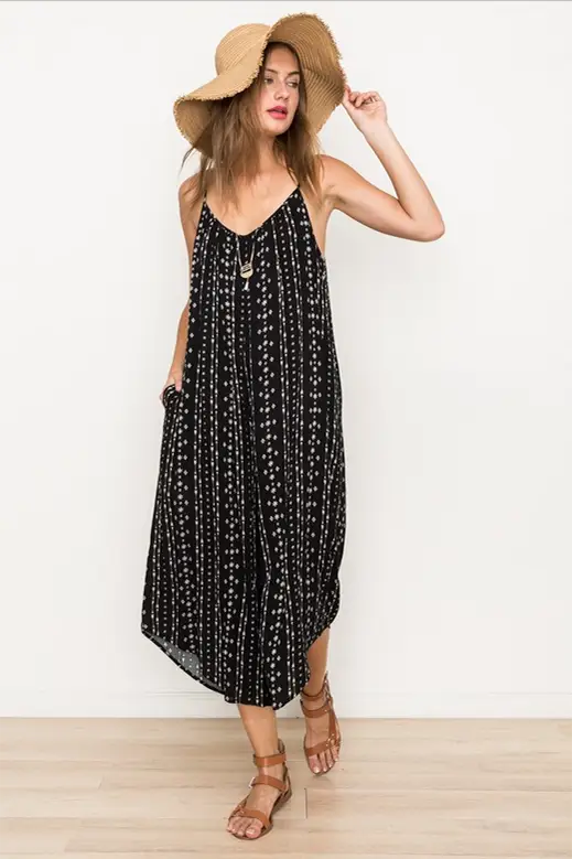 Jillian Black Jumpsuit - Melissa Jean Boutique