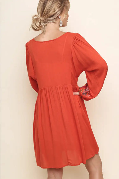 Sunset Nights Babydoll Dress - Melissa Jean Boutique