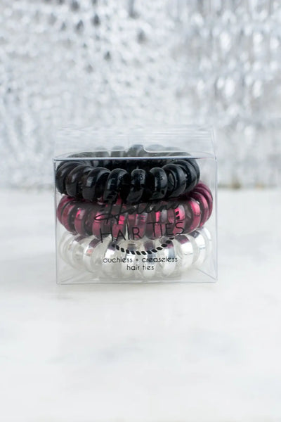 Ladybug Mini Set of 3 Hair Ties - Melissa Jean Boutique