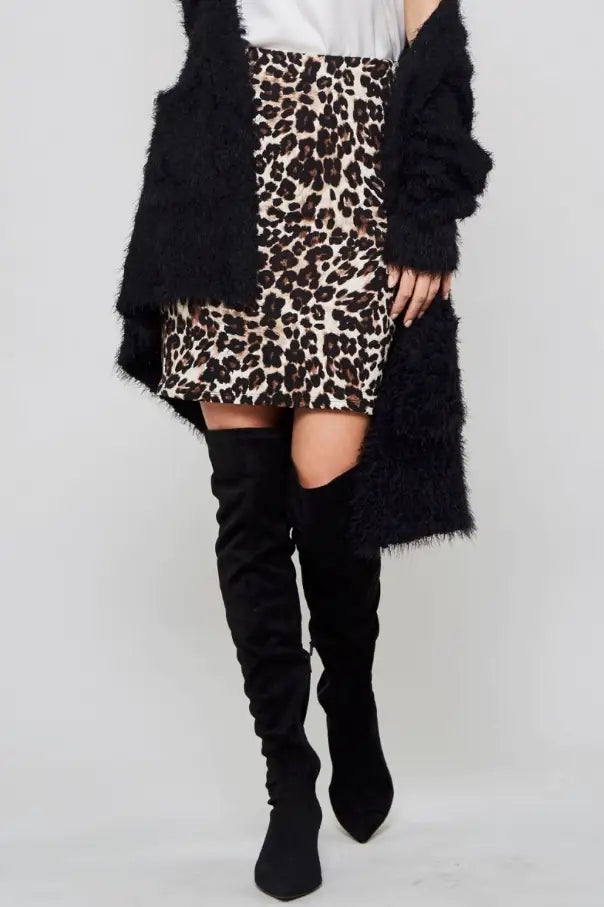 Out of the Wild Leopard Skirt - Melissa Jean Boutique