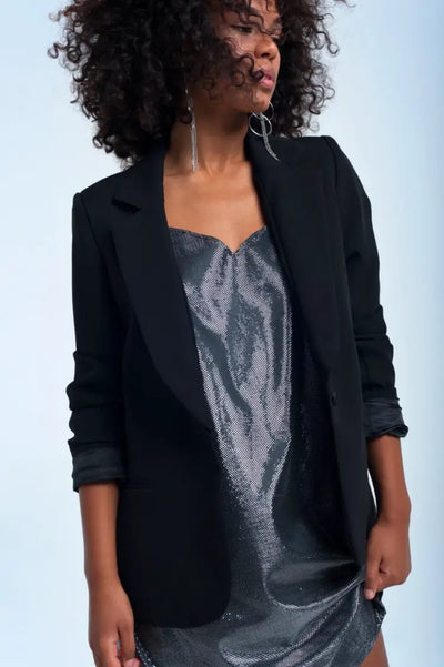 Prim and Proper Black Blazer - Melissa Jean Boutique
