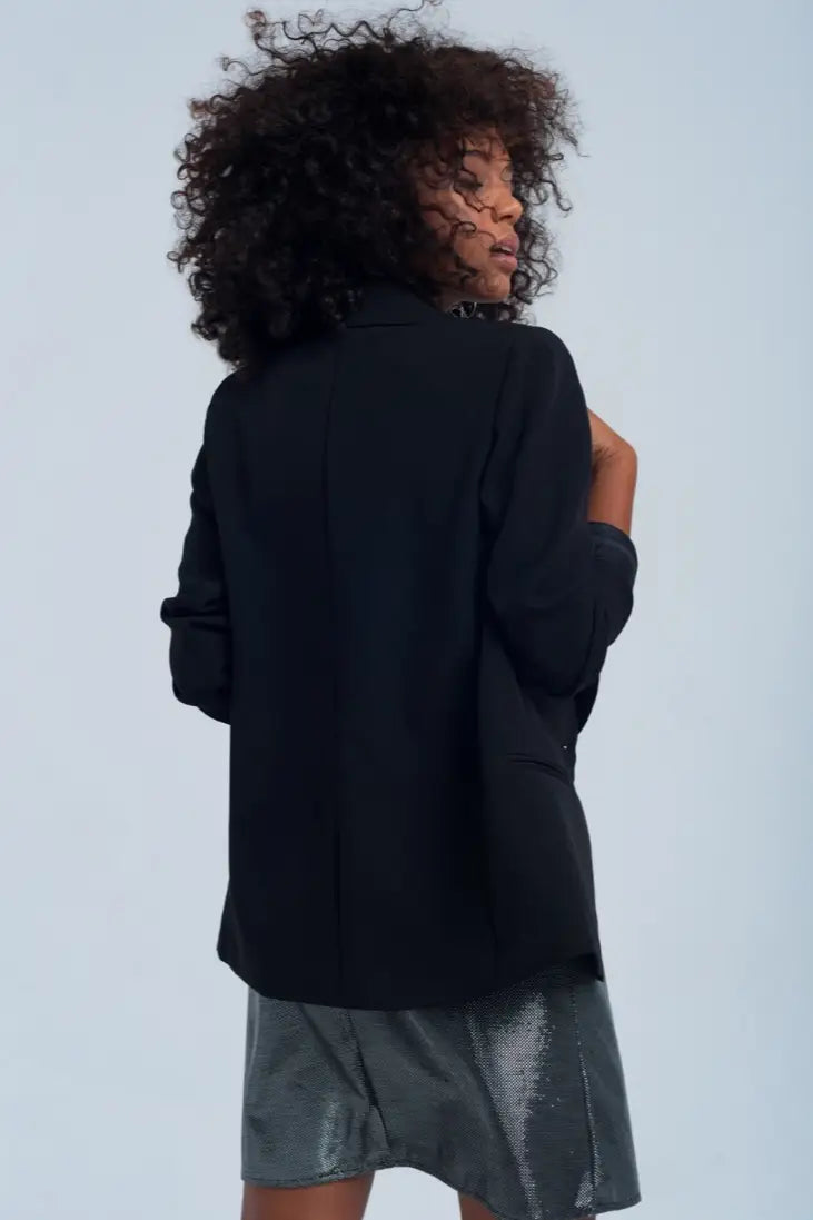 Prim and Proper Black Blazer - Melissa Jean Boutique