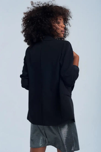 Prim and Proper Black Blazer - Melissa Jean Boutique