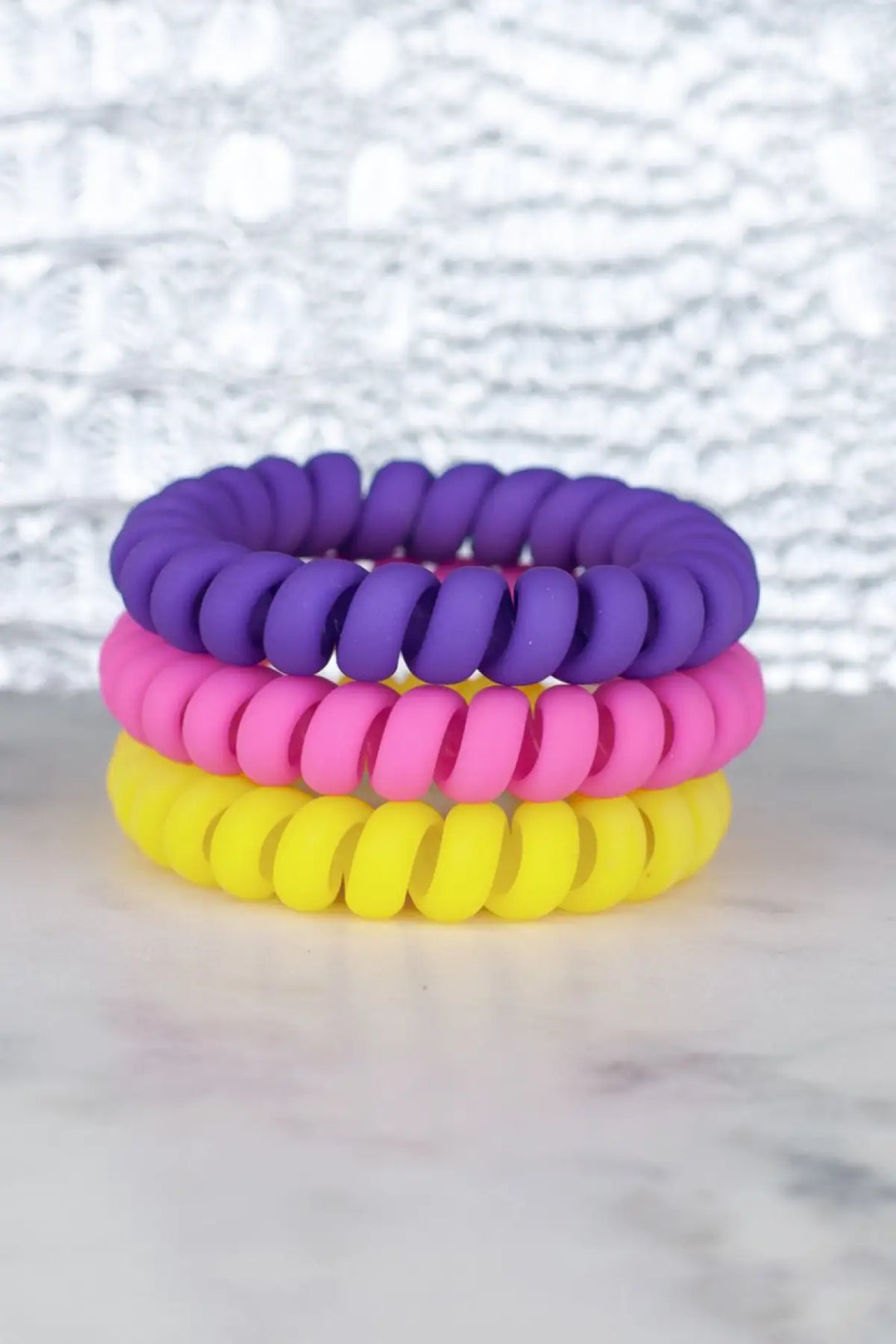 Hotline Hair Ties Flower Power Matte Set - Melissa Jean Boutique