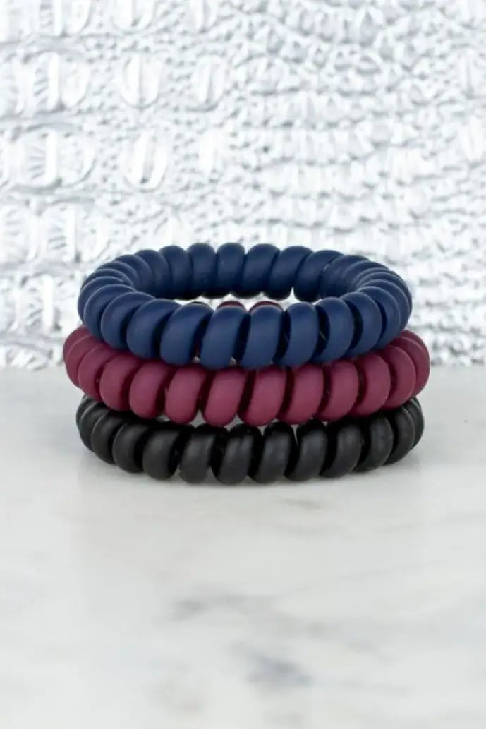 Ivy League Hotline Hair Ties Matte Set - Melissa Jean Boutique