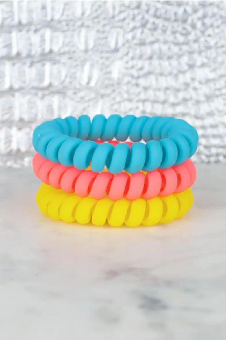 Hotline Hair Ties Pool Party Matte Set - Melissa Jean Boutique