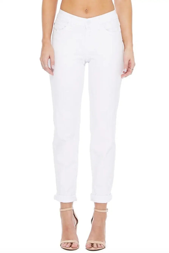 Classic White Boyfriend Jeans - Melissa Jean Boutique
