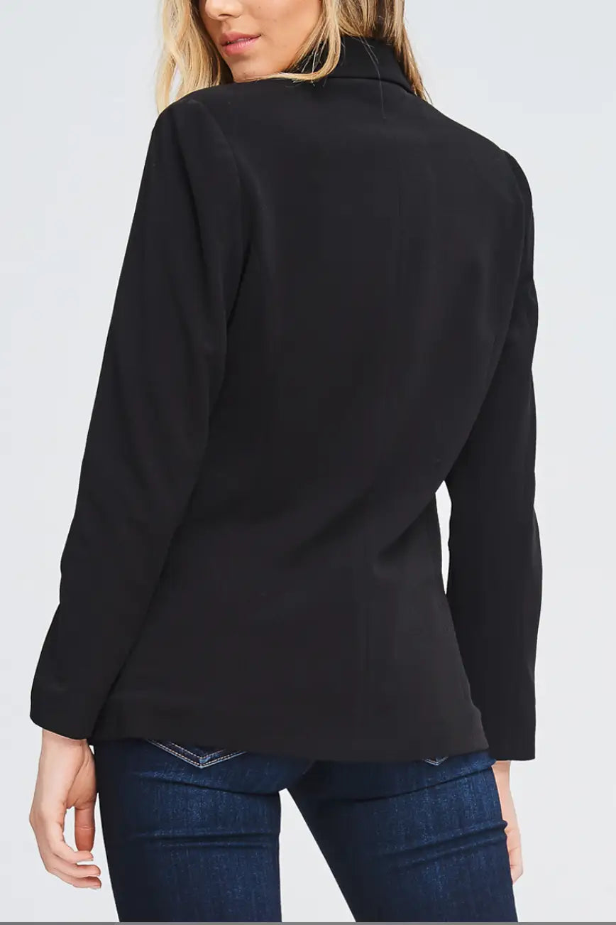Classic Black Blazer - Melissa Jean Boutique
