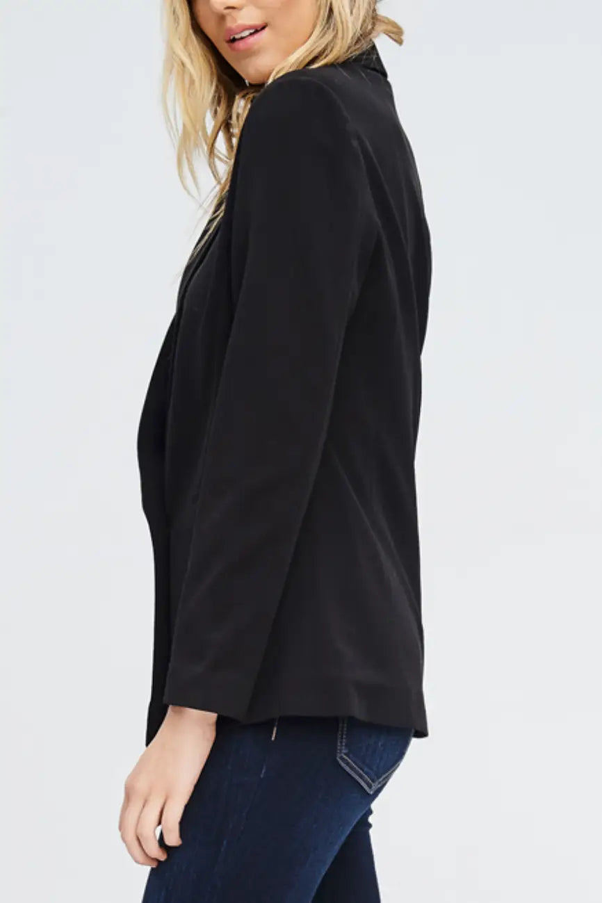 Classic Black Blazer - Melissa Jean Boutique