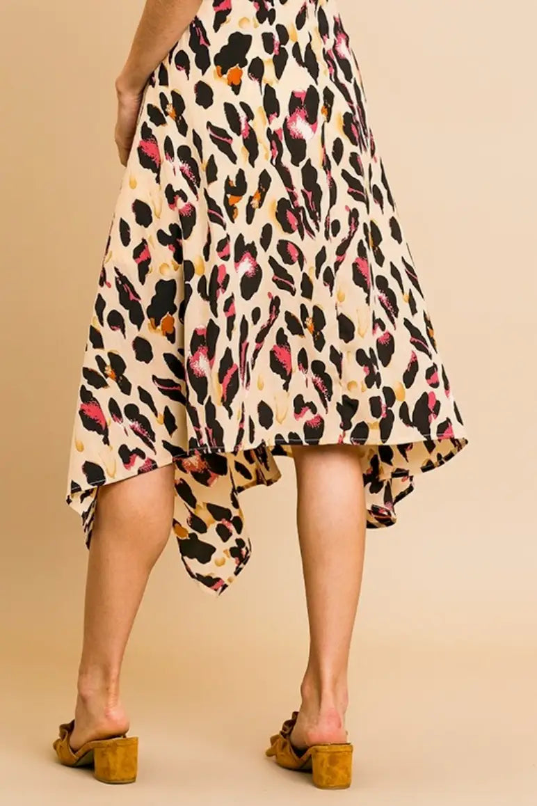 Amelia Animal Print Skirt - Melissa Jean Boutique