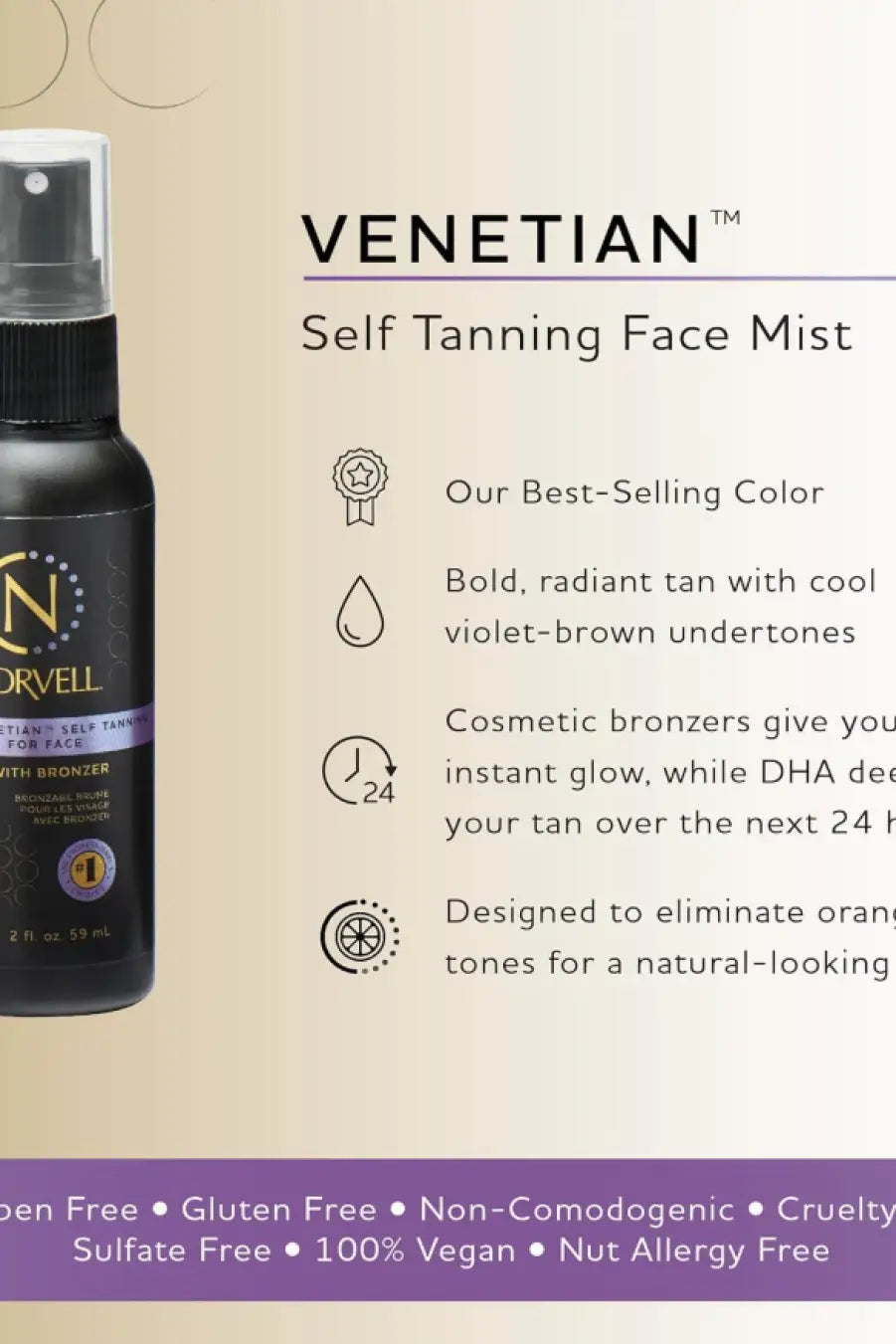 Norvell Venetian™ 4 Faces Self Tanning Spray - Beauty