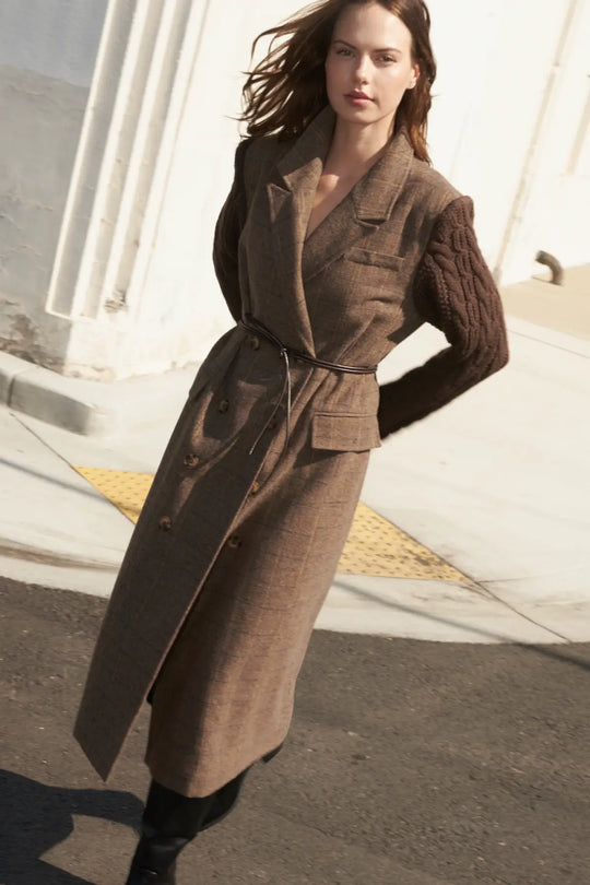 FIELDLINE HERITAGE WOVEN MIDI COAT