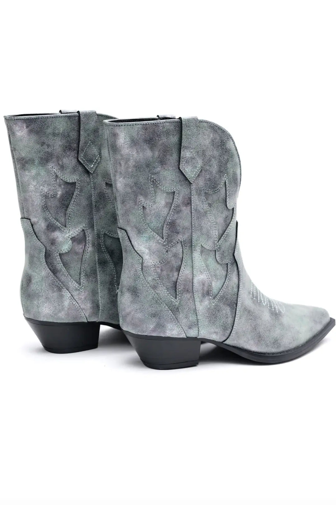 Jersey Metallic Boot in Blue - 110 Fashion Boots