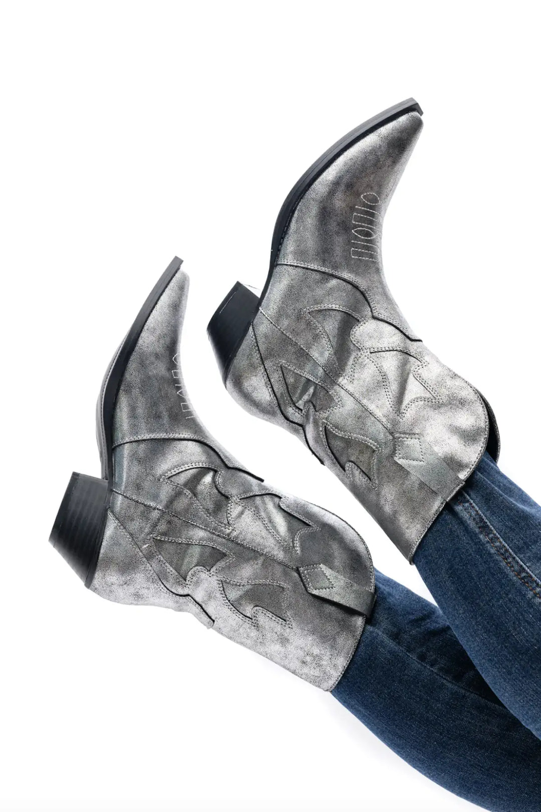Jersey Metallic Boot in Silver - 110 Fashion Boots