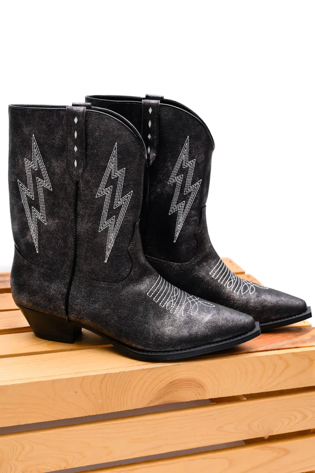 Bowie Metallic Boot in Black - 110 Fashion Boots
