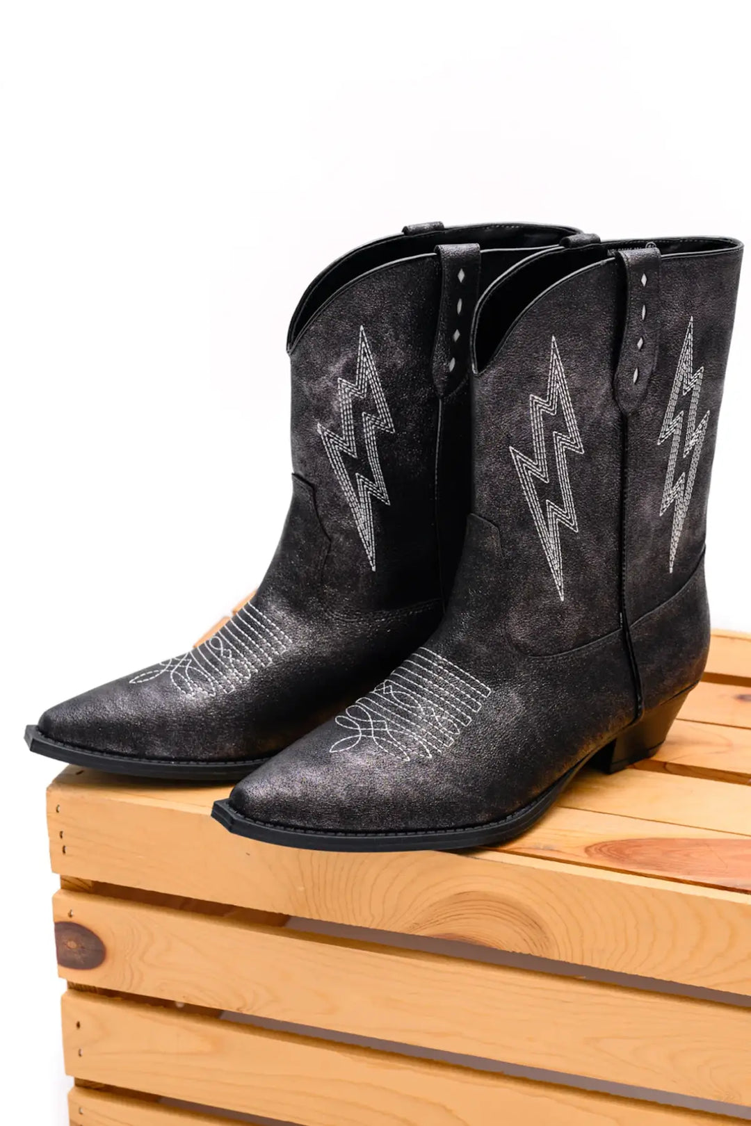 Bowie Metallic Boot in Black - 110 Fashion Boots