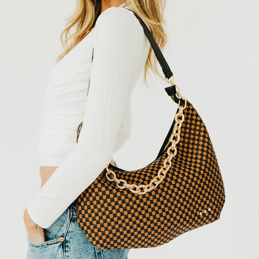 Sienna Slouchy Woven Shoulder Bag - NEW COLORS!