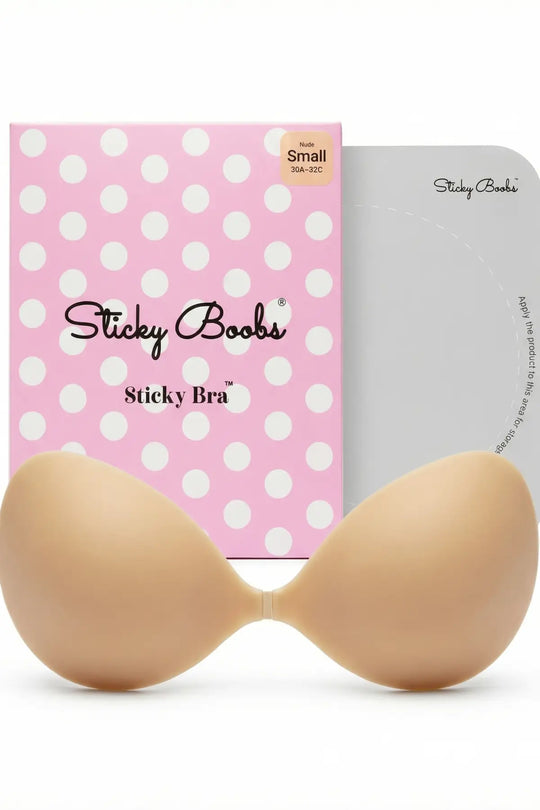 Sticky Boobs Sticky Bra – Adhesive Push-Up Backless Strapless Bra