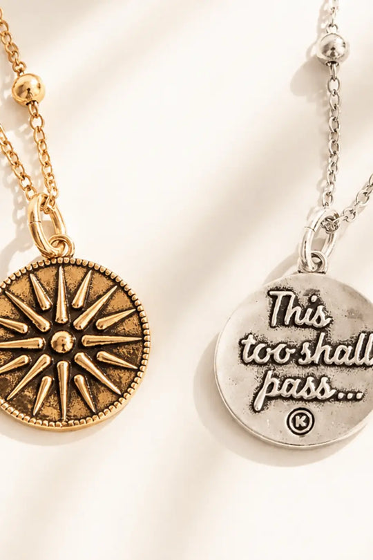 This Too Shall Pass Star Dainty Necklace