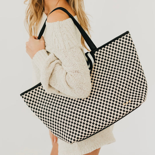 Woven Tiffany Organizer Tote Bag - MELISSA JEAN