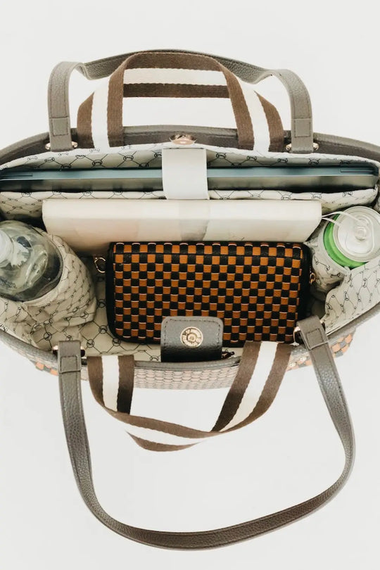 Woven Tiffany Organizer Tote Bag - Tote Bag