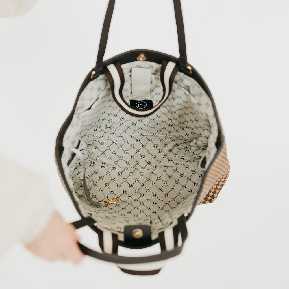 Woven Tiffany Organizer Tote Bag - MELISSA JEAN