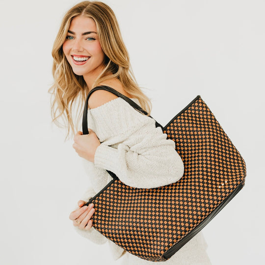 Woven Tiffany Organizer Tote Bag - MELISSA JEAN