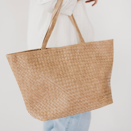 Woven Tiffany Organizer Tote Bag