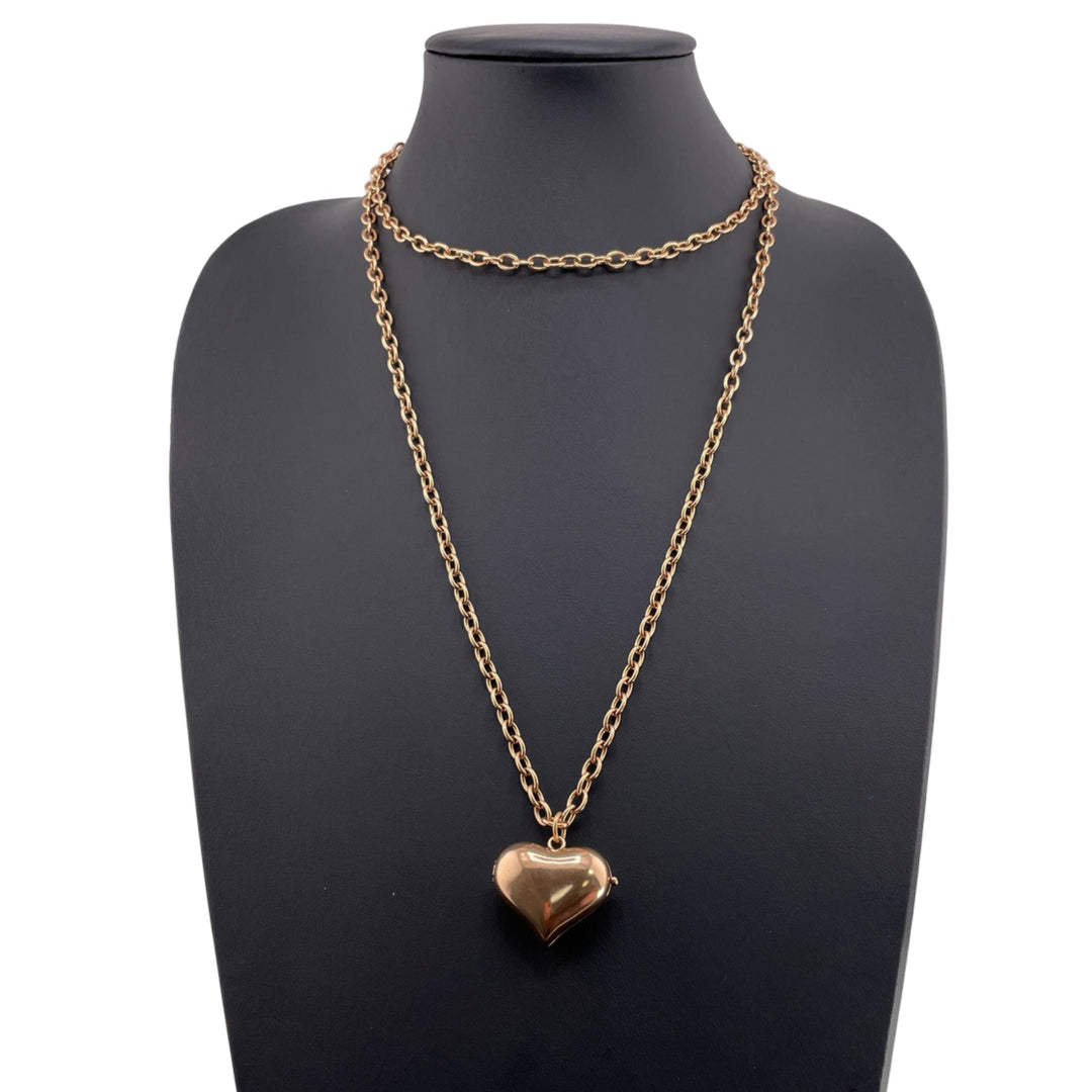 Take a Deep Breath and Let That Shit Go Heart Locket Essential Necklace