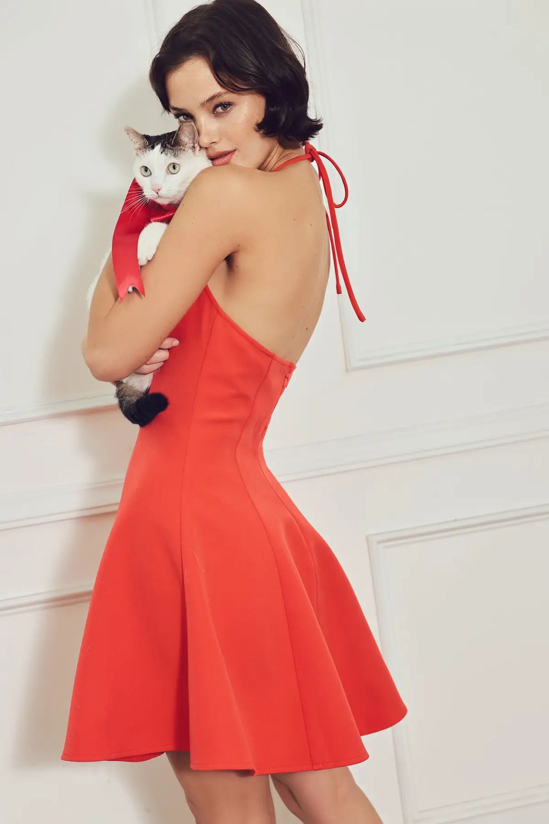 RODEO ROMANCE WOVEN MINI DRESS - DRESSES