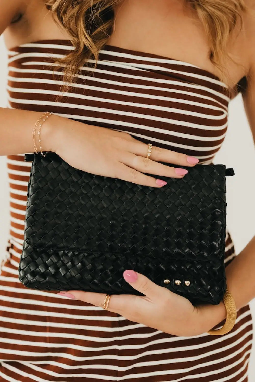 Wrenlee Woven Flap Crossbody