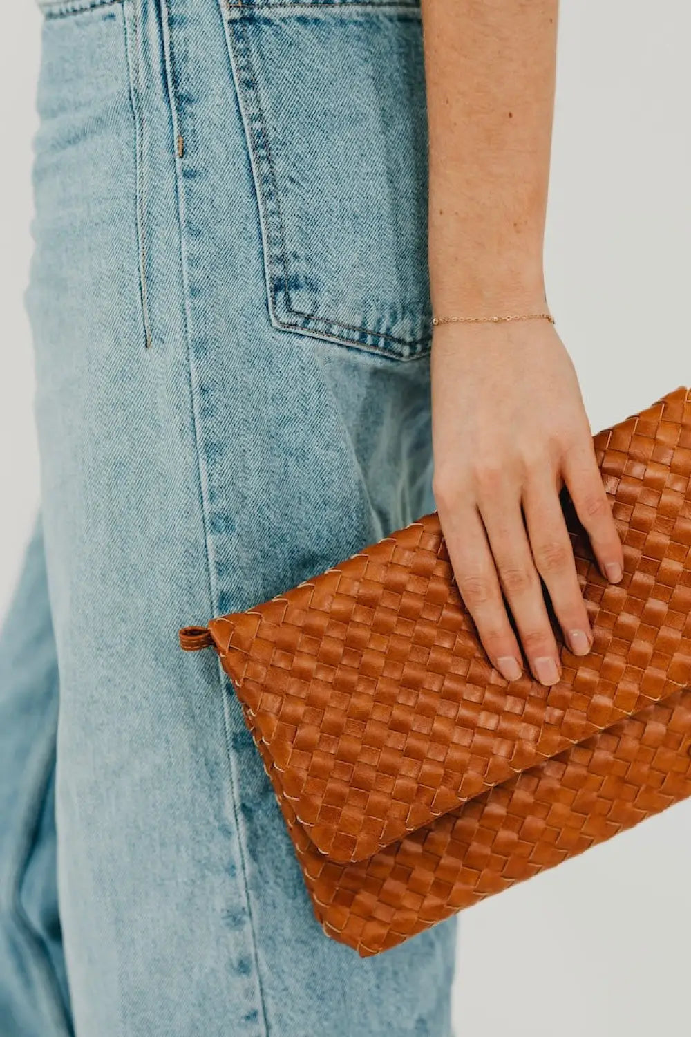 Wrenlee Woven Flap Crossbody