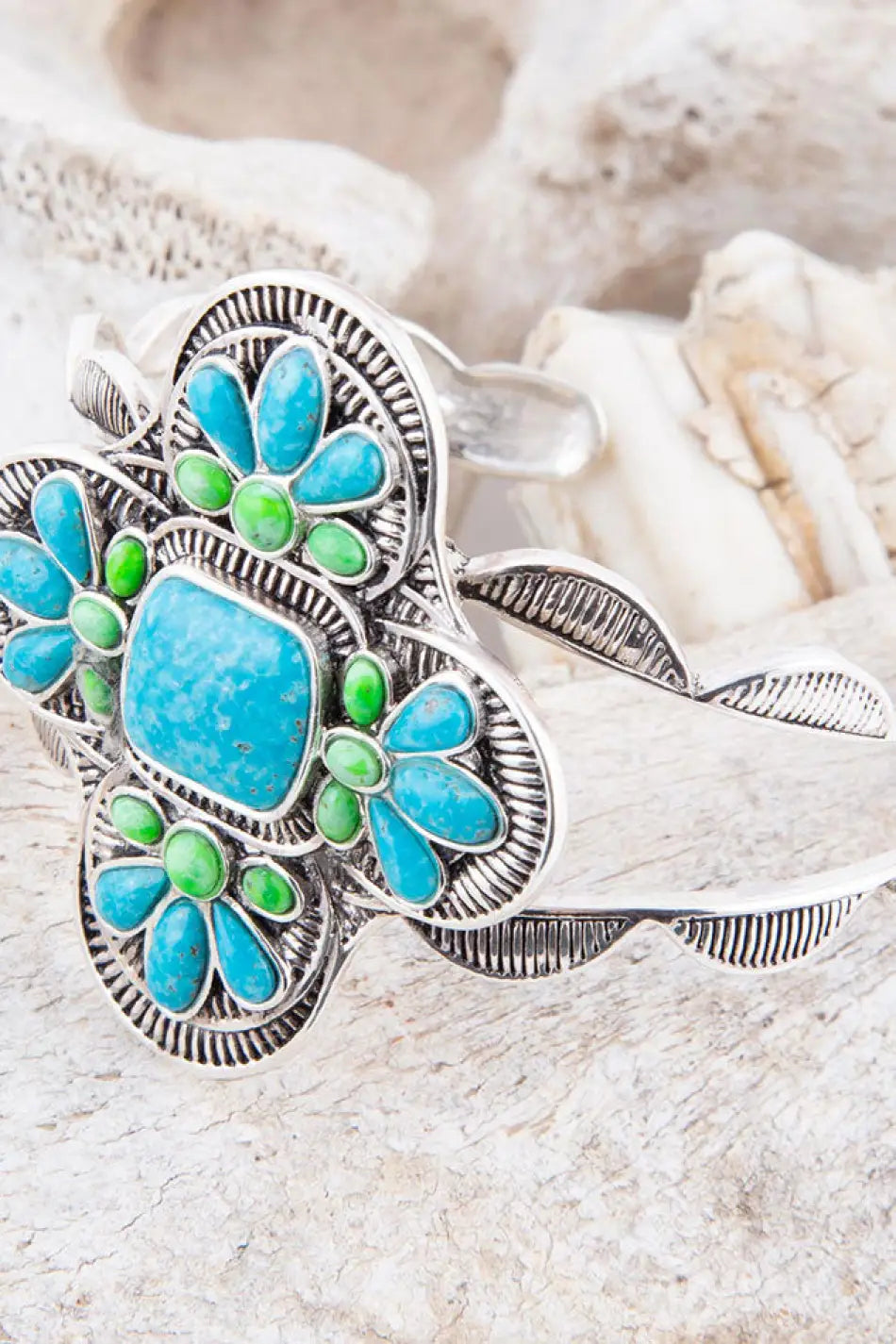 Zion Blue Turquoise Sterling Silver Cuff Bracelet - Bracelets