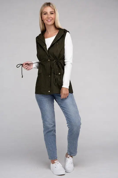 Military Hoodie Vest *More Colors! - OUTERWEAR