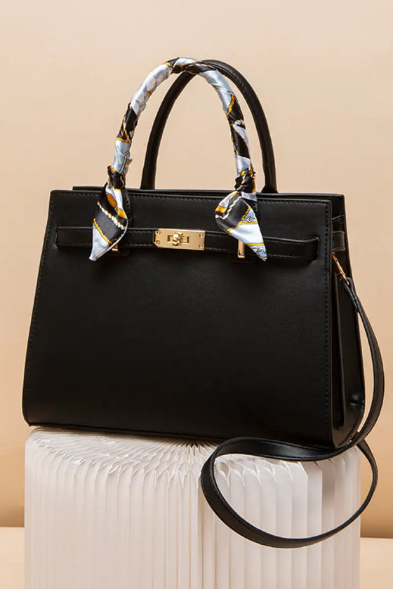 Top Handle Leather Handbag