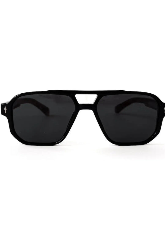 Alex Aviator Sunglasses - Glossy Black/Black - Sunglasses