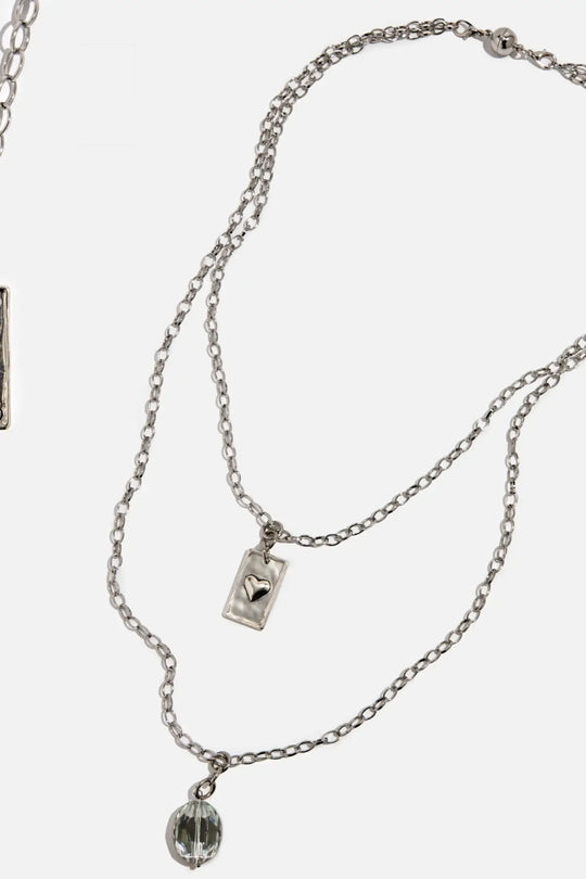 All Is Well Original Lite Necklace - Silver / Smoky Crystal - original lite