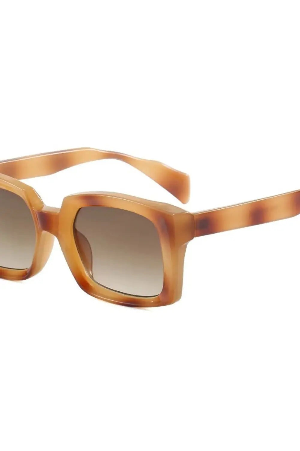Amanda Square Sunglasses - Tortoise/Brown Lens - Sunglasses