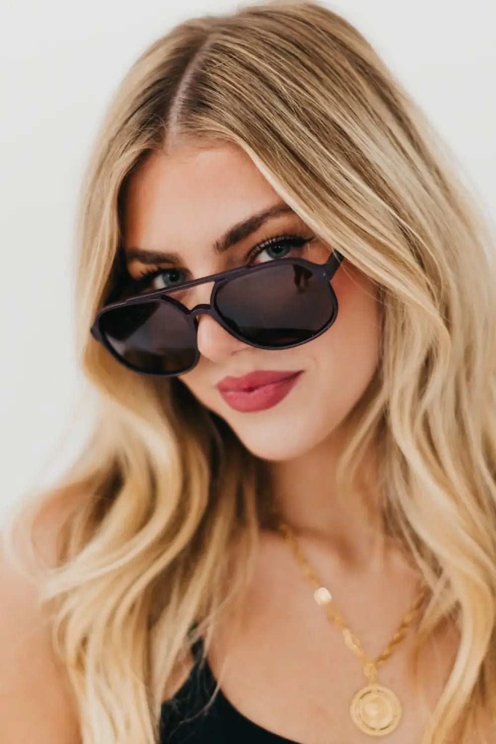 Amber Aviator Sunglasses - Sunglasses