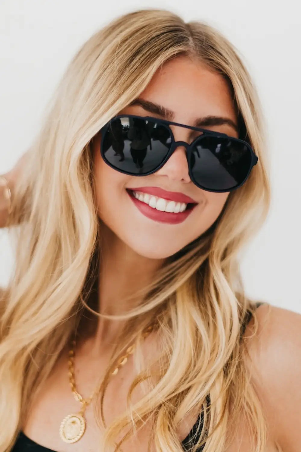 Amber Aviator Sunglasses - Sunglasses