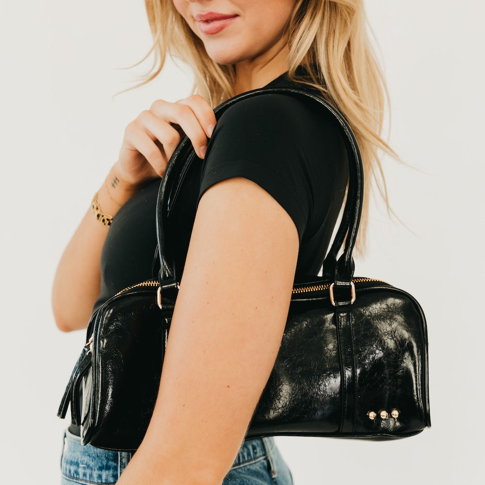 Arlys Barrel Shoulder Bag - MELISSA JEAN