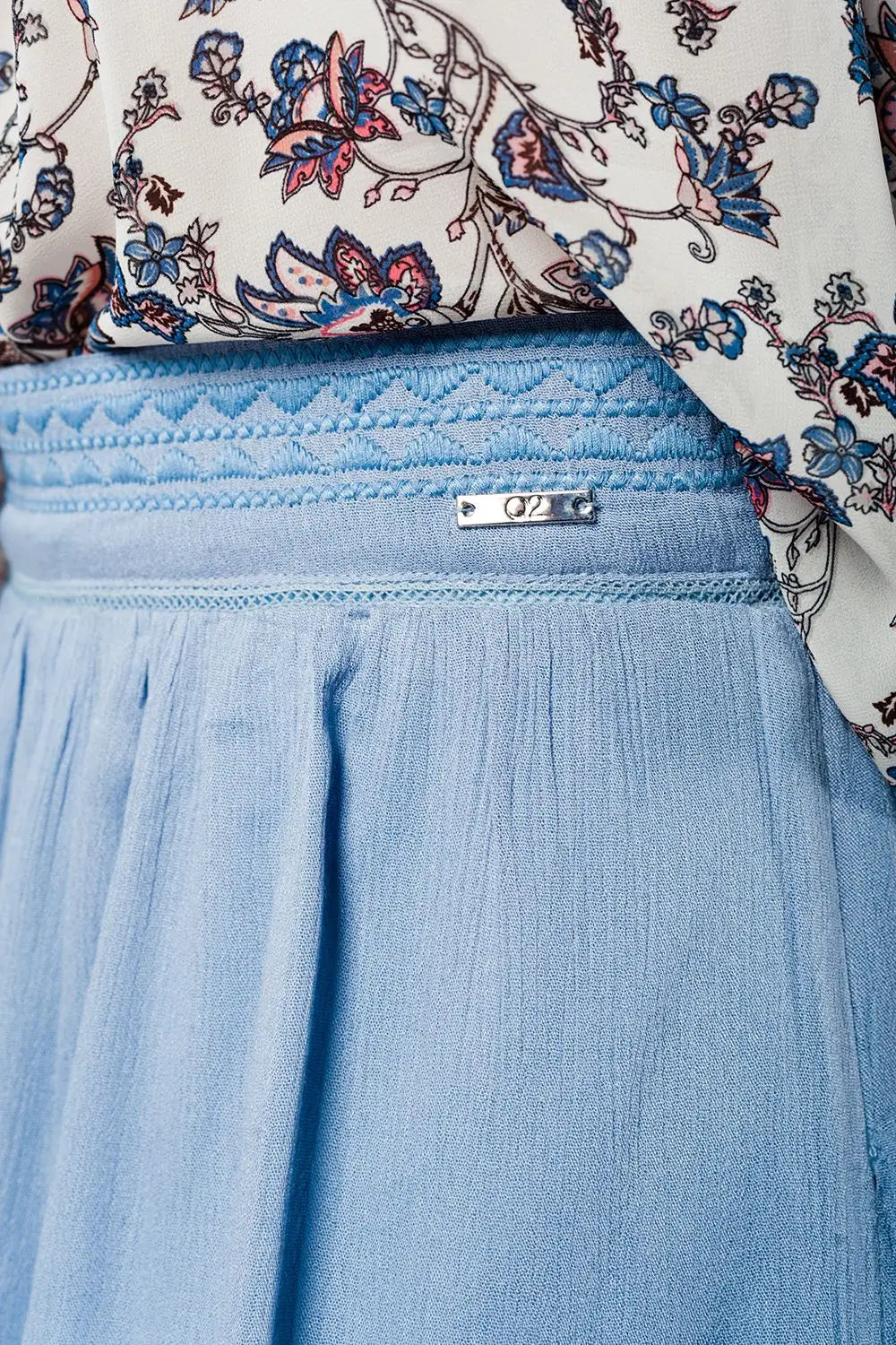 Aztec blue mini skirt - Skirts