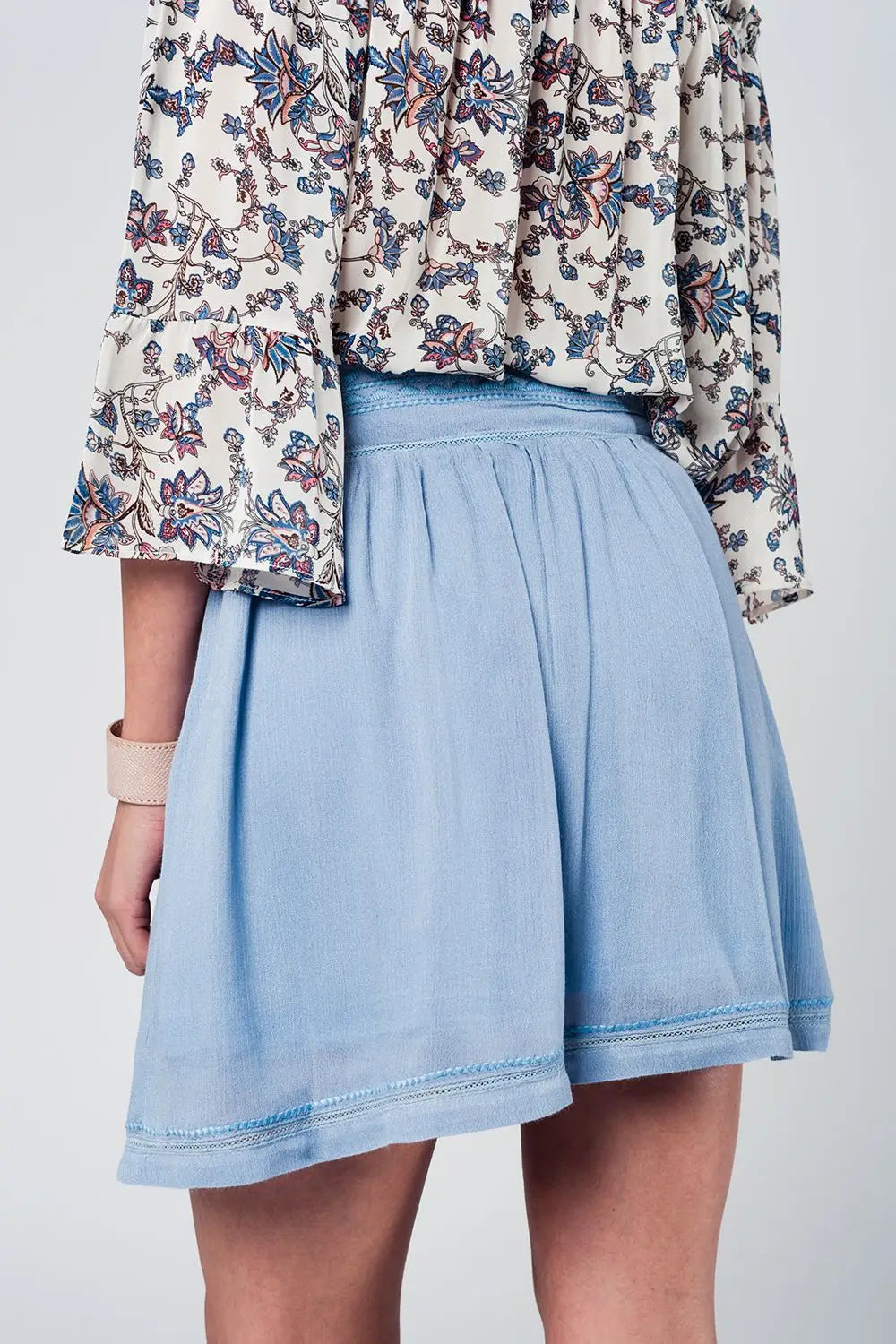 Aztec blue mini skirt - Skirts