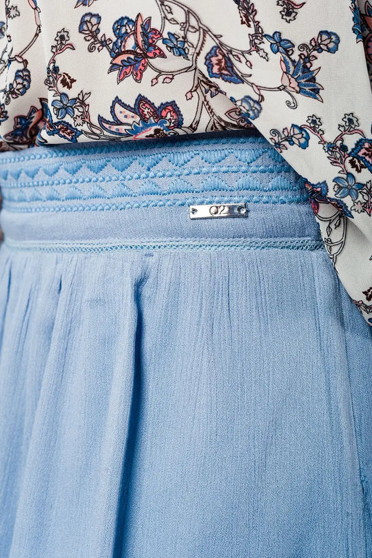 Aztec blue mini skirt - Skirts